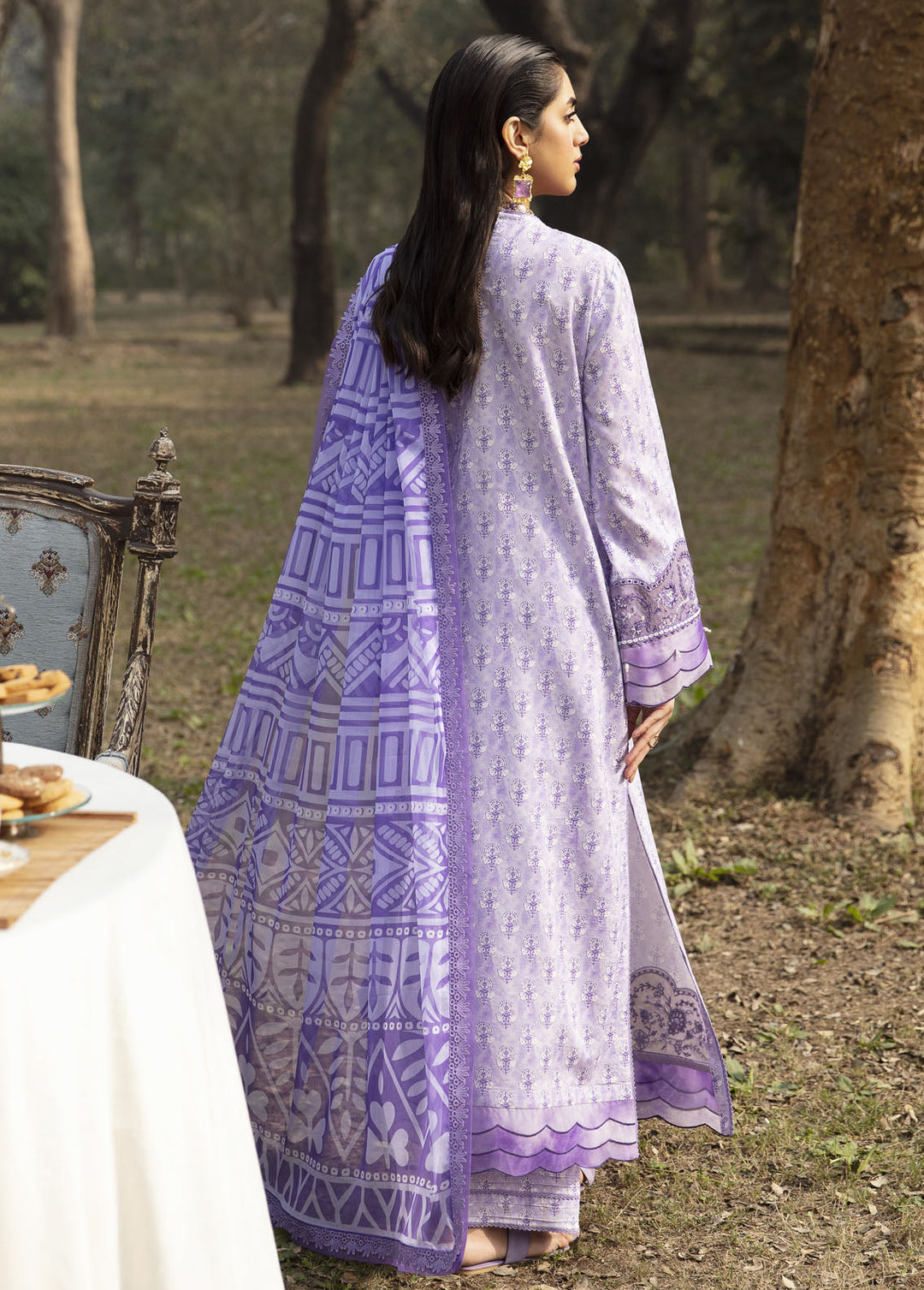 Ayzel By Afrozeh Embroidered Lawn Suits Unstitched 3 Piece AAF24SD AZL-V1-07 Freesia - Summer Collection