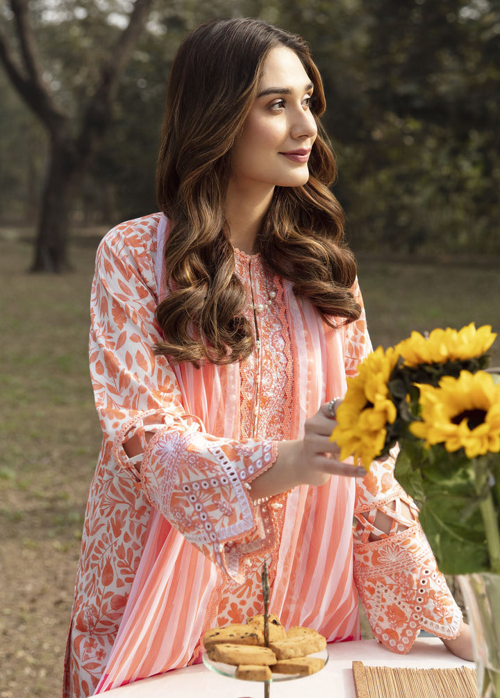 Ayzel By Afrozeh Embroidered Lawn Suits Unstitched 3 Piece AAF24SD AZL-V1-09 Cameo - Summer Collection