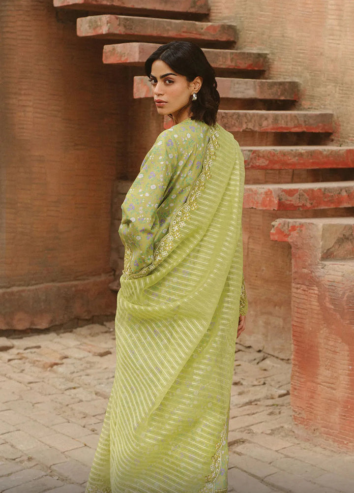 Ayzel by Afrozeh Embroidered Lawn Suits Unstitched 3 Piece D-01 Verda - Core Collection
