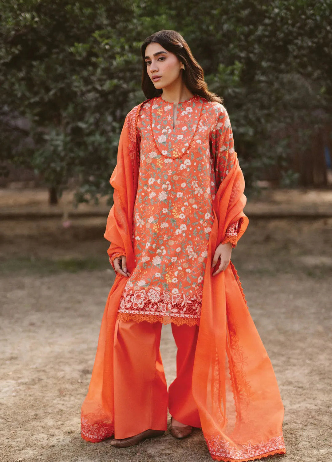 Ayzel by Afrozeh Embroidered Lawn Suits Unstitched 3 Piece D-02 Celine - Core Collection