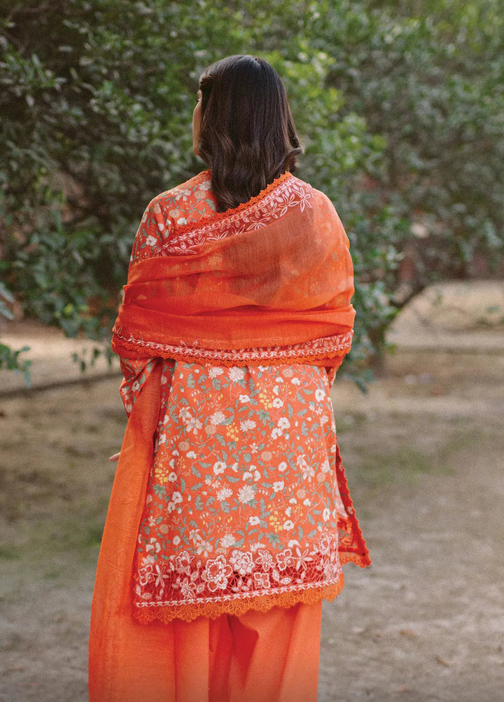 Ayzel by Afrozeh Embroidered Lawn Suits Unstitched 3 Piece D-02 Celine - Core Collection