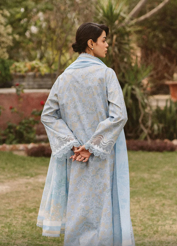 Ayzel by Afrozeh Embroidered Lawn Suits Unstitched 3 Piece D-03 Vezia - Core Collection