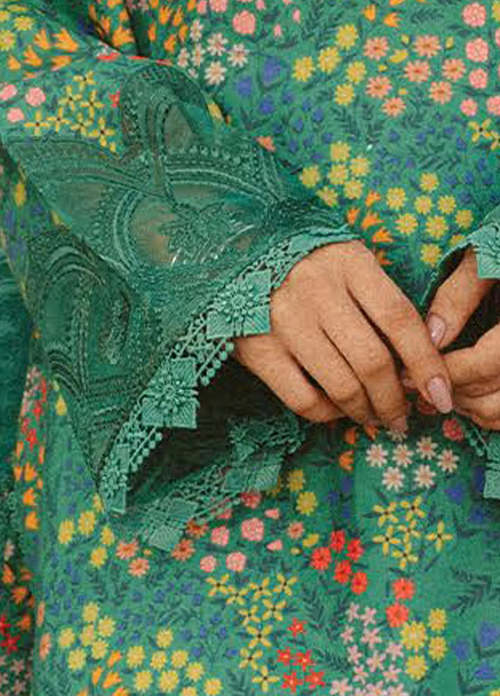 Ayzel by Afrozeh Embroidered Lawn Suits Unstitched 3 Piece D-05 Sanya - Core Collection