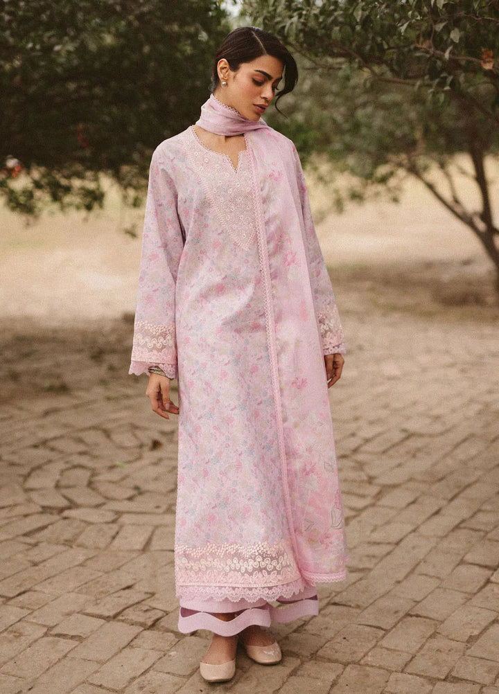 Ayzel by Afrozeh Embroidered Lawn Suits Unstitched 3 Piece D-06 Selis - Core Collection