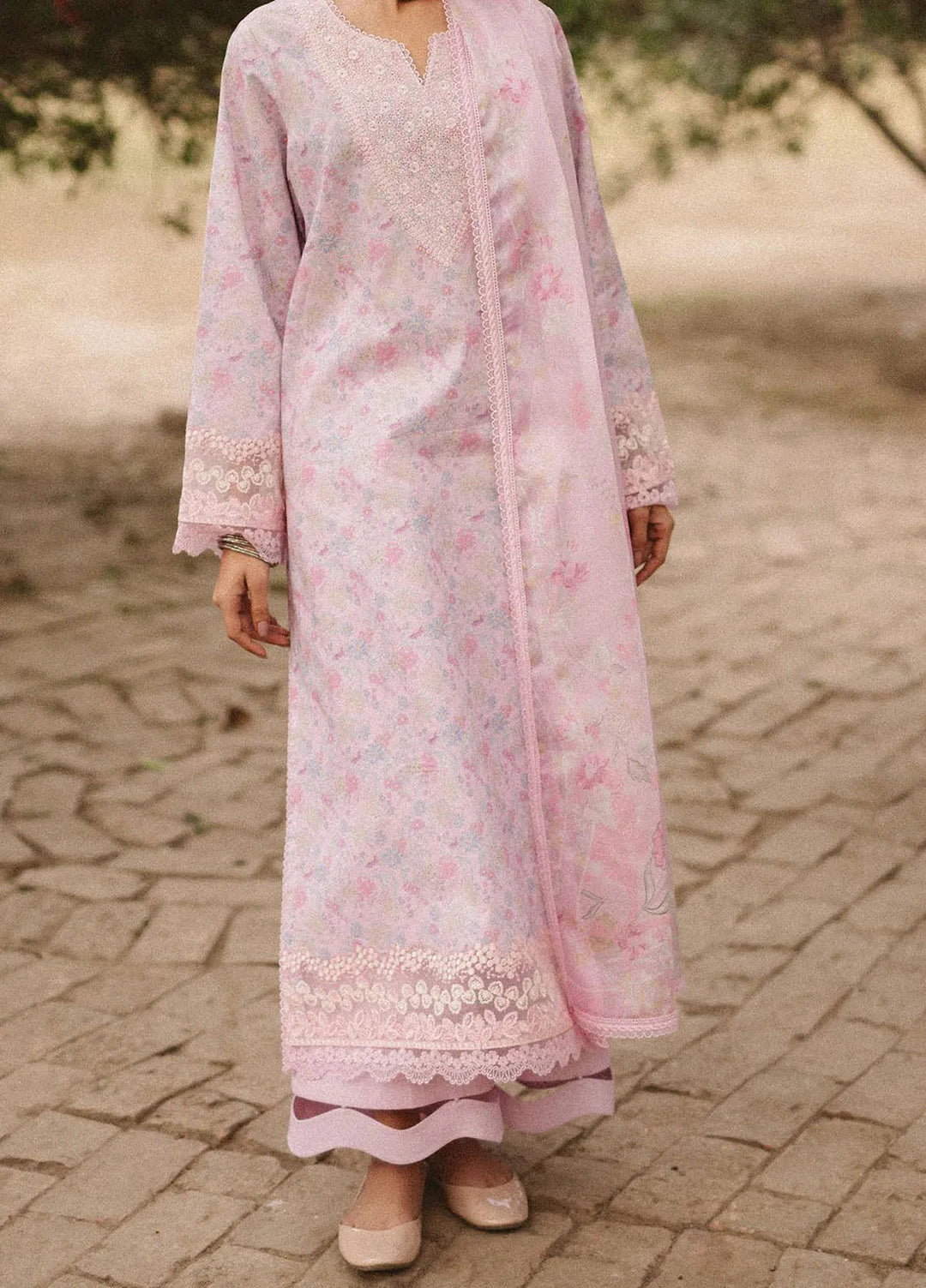 Ayzel by Afrozeh Embroidered Lawn Suits Unstitched 3 Piece D-06 Selis - Core Collection