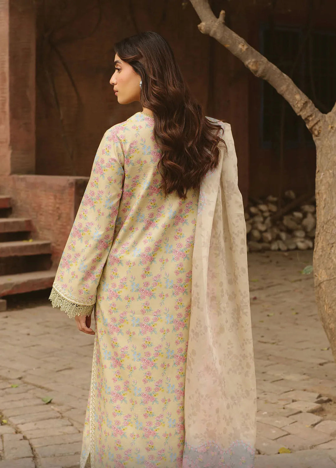 Ayzel by Afrozeh Embroidered Lawn Suits Unstitched 3 Piece D-07 Orla - Core Collection