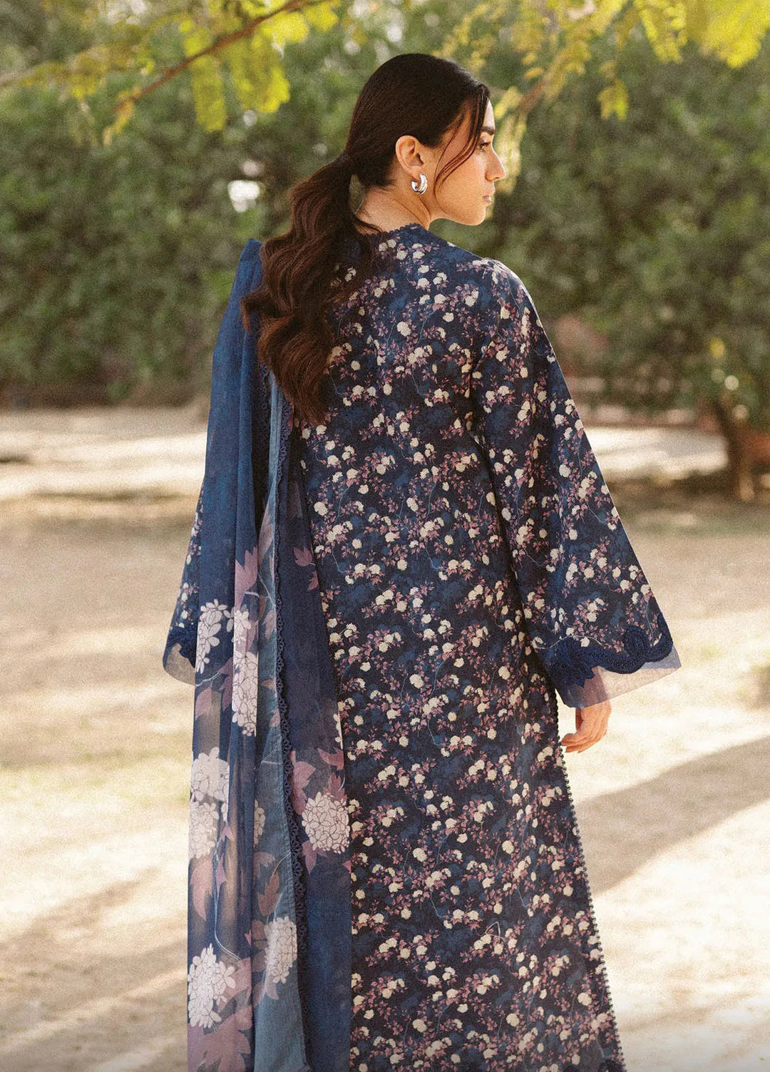 Ayzel by Afrozeh Embroidered Lawn Suits Unstitched 3 Piece D-08 Evana - Core Collection