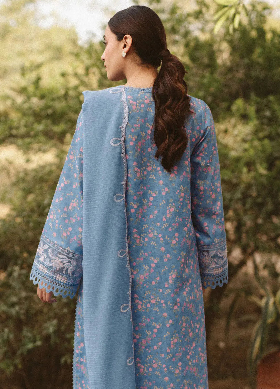 Ayzel by Afrozeh Embroidered Lawn Suits Unstitched 3 Piece D-10 Brielle - Core Collection