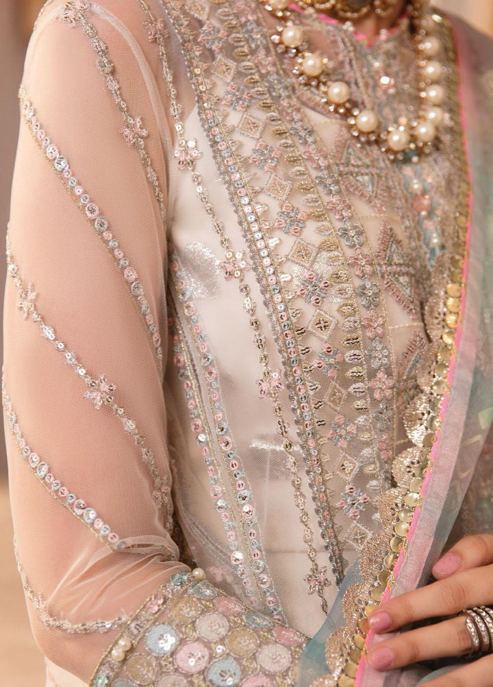 Ayzel By Afrozeh Embroidered Chiffon Suits Unstitched 3 Piece AF22A Ayina - Luxury Collection