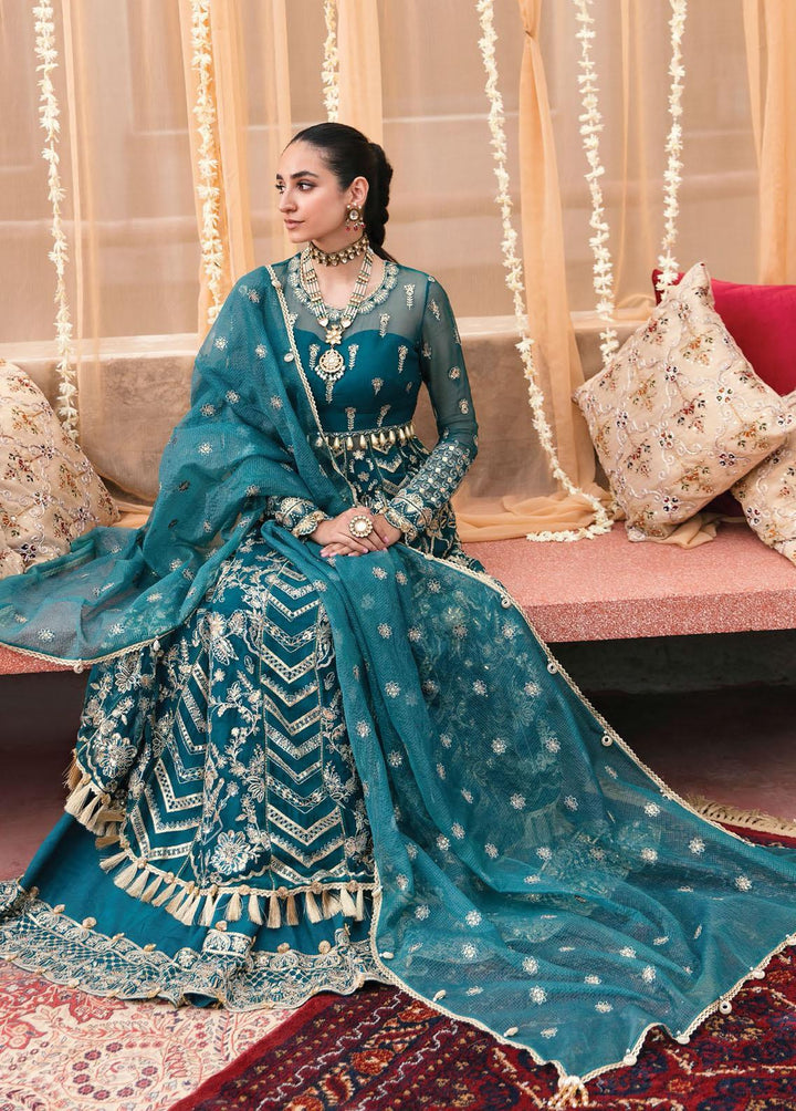 Ayzel By Afrozeh Embroidered Chiffon Suits Unstitched 3 Piece AF22A Kerani - Luxury Collection