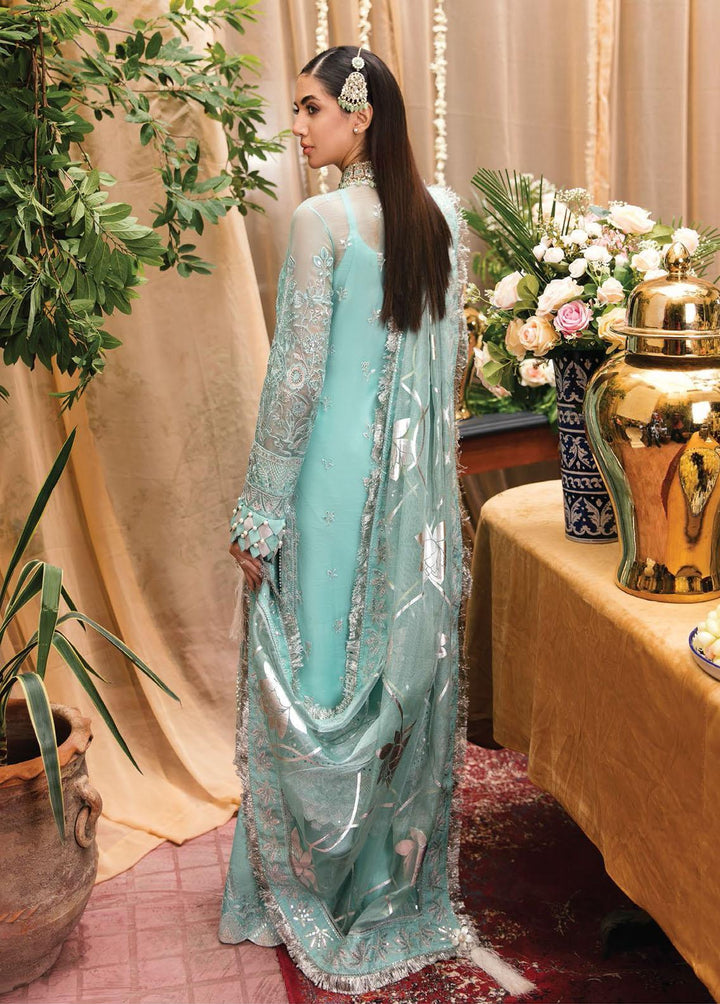 Ayzel By Afrozeh Embroidered Chiffon Suits Unstitched 3 Piece AF22A Shema - Luxury Collection