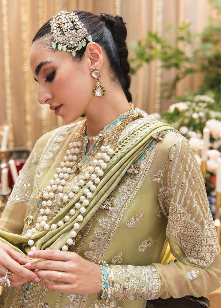 Ayzel By Afrozeh Embroidered Chiffon Suits Unstitched 3 Piece AF22A Shirini - Luxury Collection