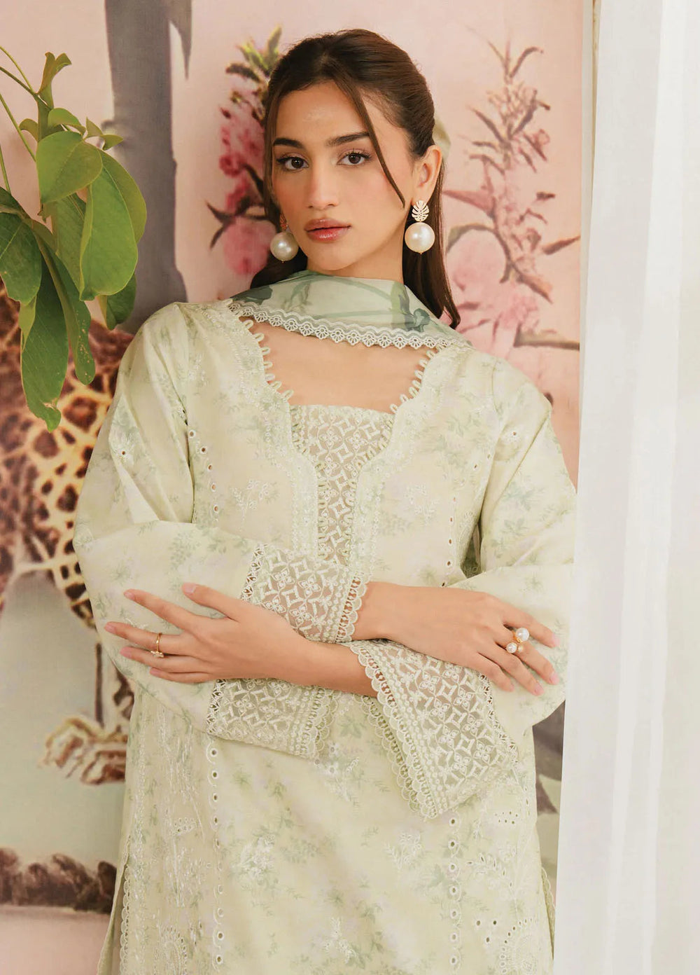 Ayzel by Afrozeh Printed Lawn Suits Unstitched 3 Piece AAF25AM D-01 Mirelia - Summer Collection