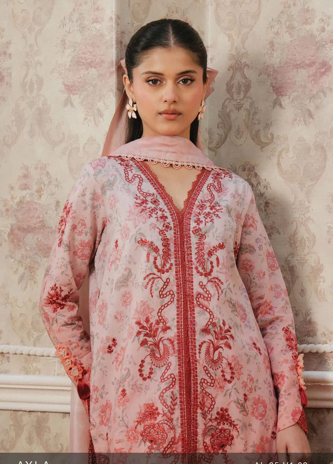 Ayzel by Afrozeh Printed Lawn Suits Unstitched 3 Piece AAF25AM D-02 Ayla - Summer Collection