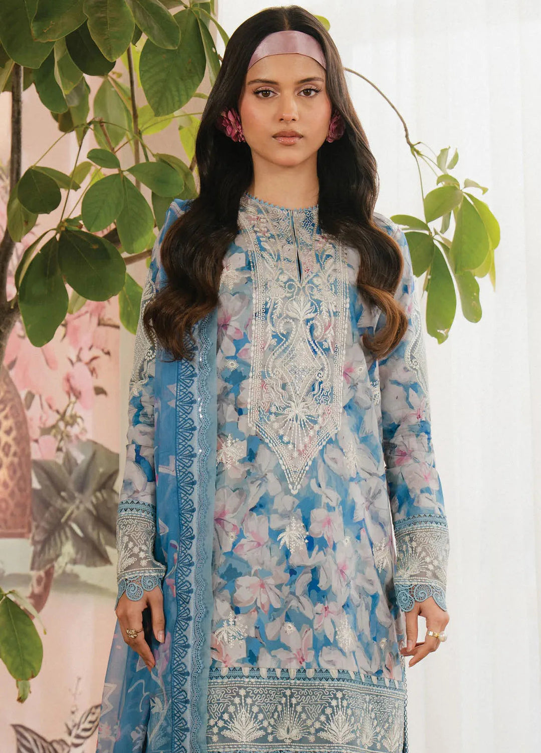 Ayzel by Afrozeh Printed Lawn Suits Unstitched 3 Piece AAF25AM D-04 Scilla - Summer Collection