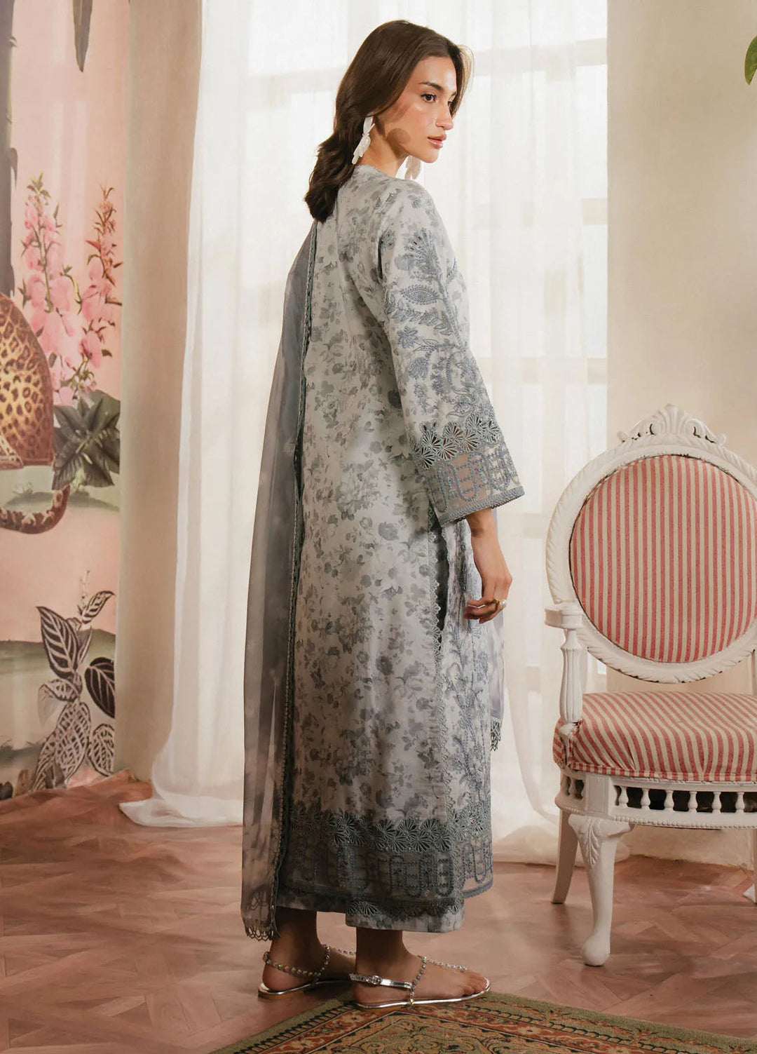 Ayzel by Afrozeh Printed Lawn Suits Unstitched 3 Piece AAF25AM D-08 Selviana - Summer Collection
