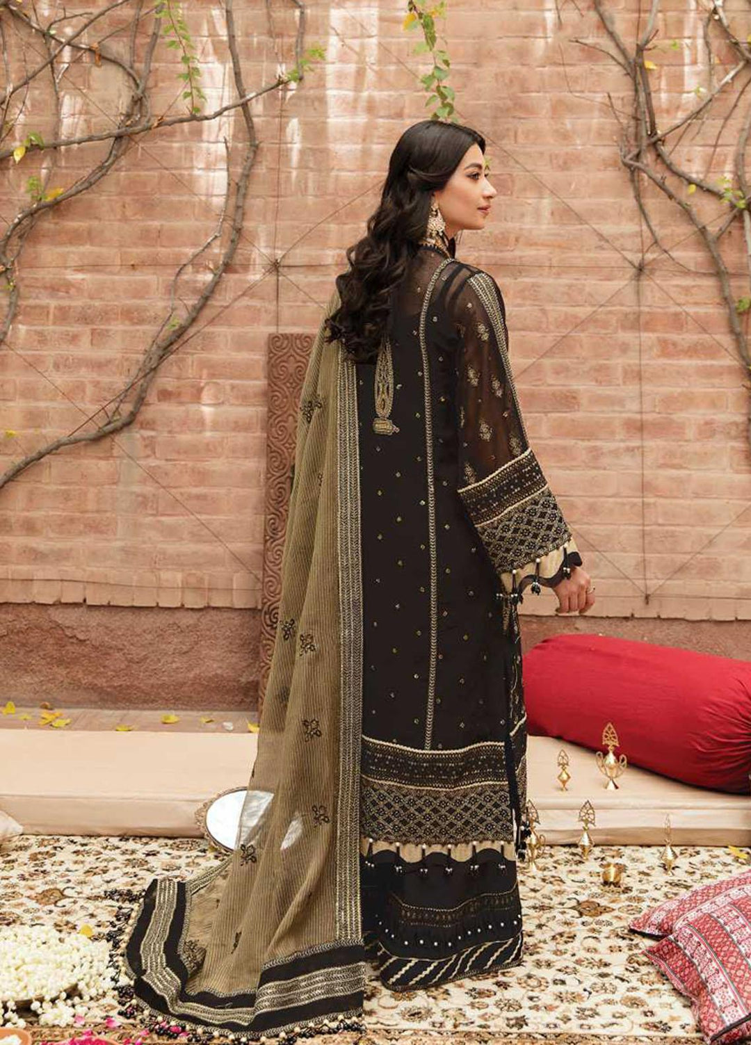 Ayzel by Afrozeh Embroidered Cotton Net Suits Unstitched 3 Piece AF22AZS 003 Hema - Luxury Formals Collection