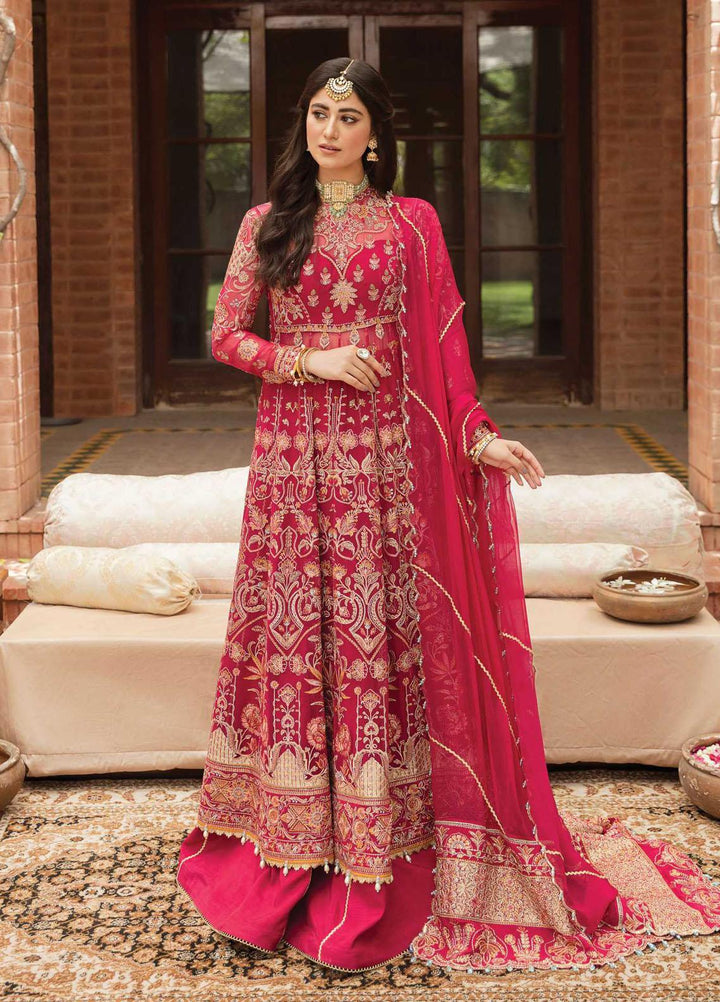 Ayzel by Afrozeh Embroidered Chiffon Suits Unstitched 3 Piece AF22AZS 004 Khanzada Begum - Luxury Formals Collection