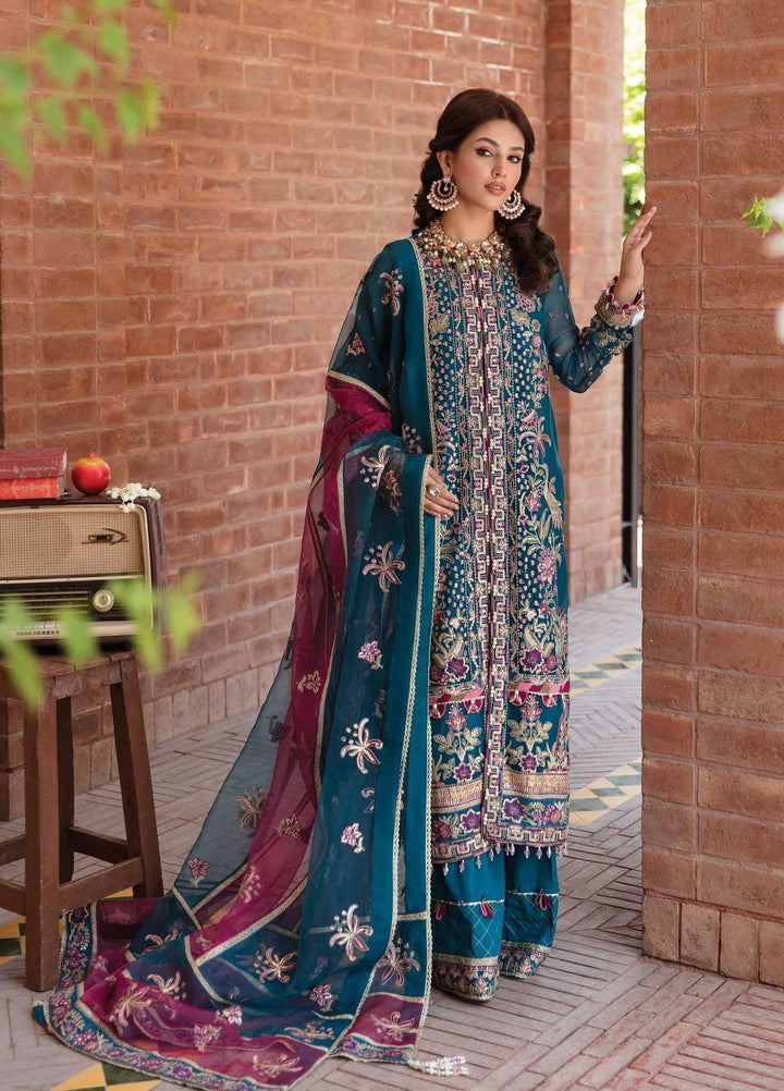 Ayzel by Afrozeh Embroidered Cotton Net Suits Unstitched 3 Piece AF22AZS 005 Reyna - Luxury Formals Collection