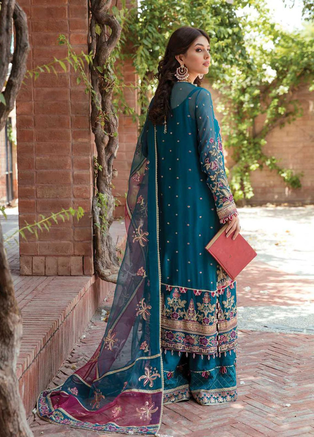 Ayzel by Afrozeh Embroidered Cotton Net Suits Unstitched 3 Piece AF22AZS 005 Reyna - Luxury Formals Collection
