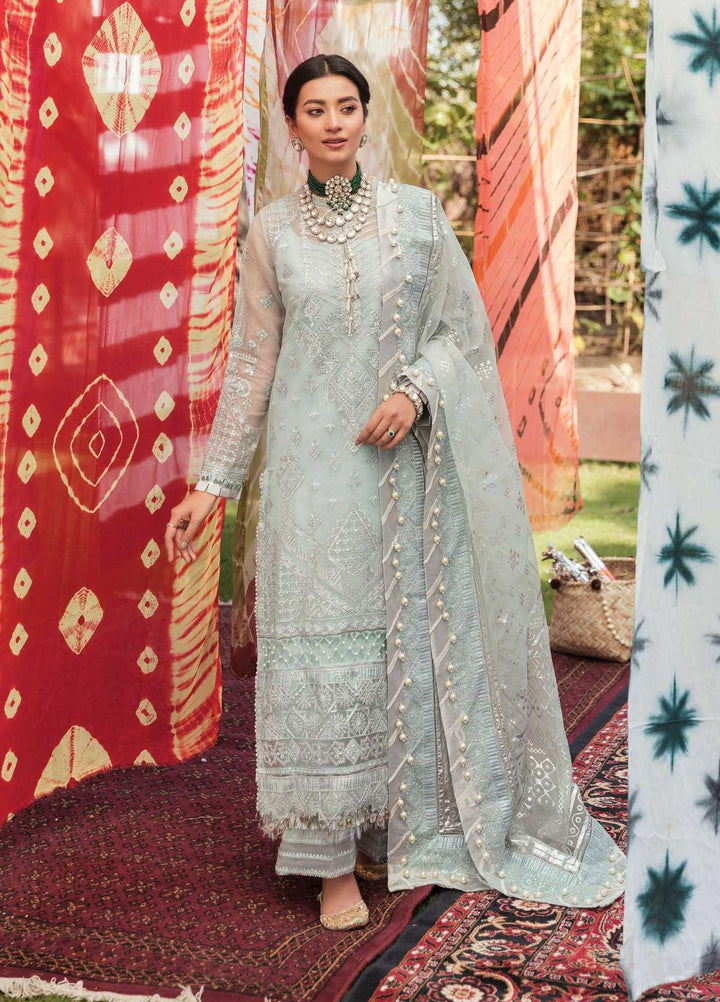 Ayzel by Afrozeh Embroidered Cotton Net Suits Unstitched 3 Piece AF22AZS 008 Ramani - Luxury Formals Collection