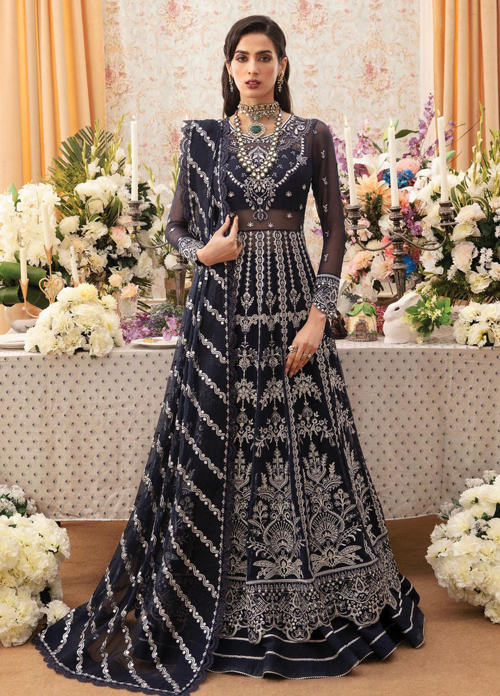Ayzel By Afrozeh Embroidered Chiffon Suits Unstitched 3 Piece AAF24TW ADK-V1-02 Hemayal - Luxury Collection
