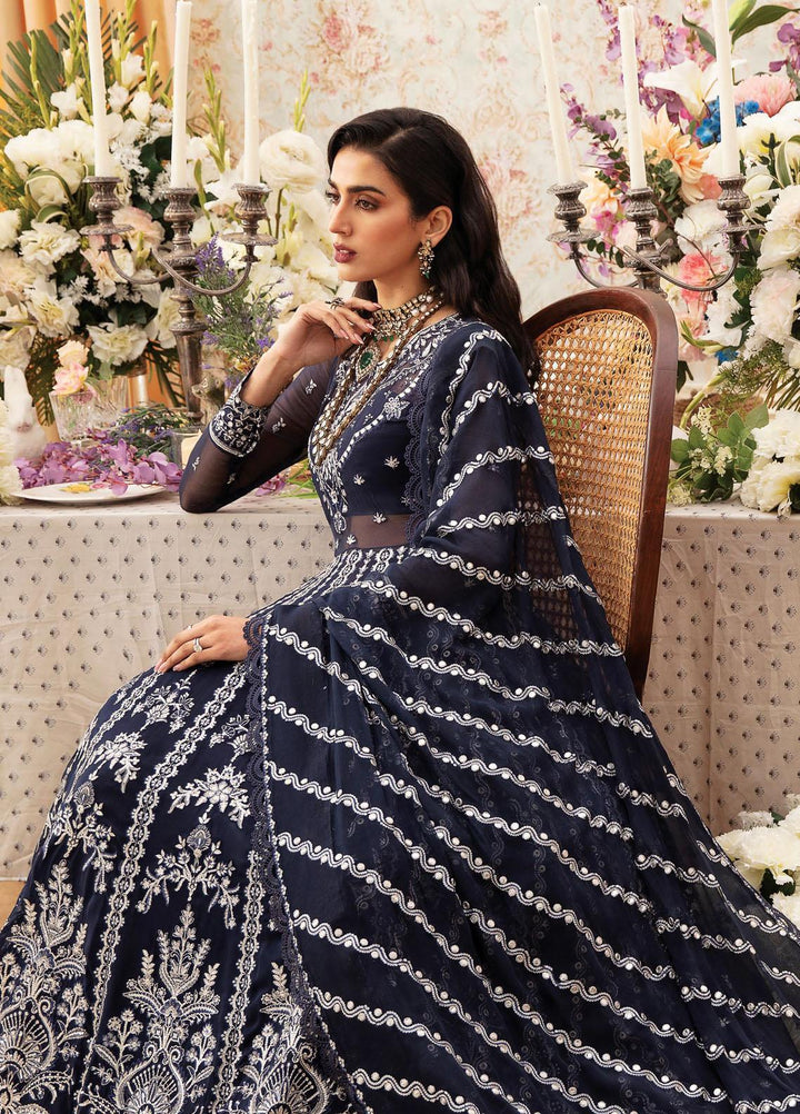 Ayzel By Afrozeh Embroidered Chiffon Suits Unstitched 3 Piece AAF24TW ADK-V1-02 Hemayal - Luxury Collection