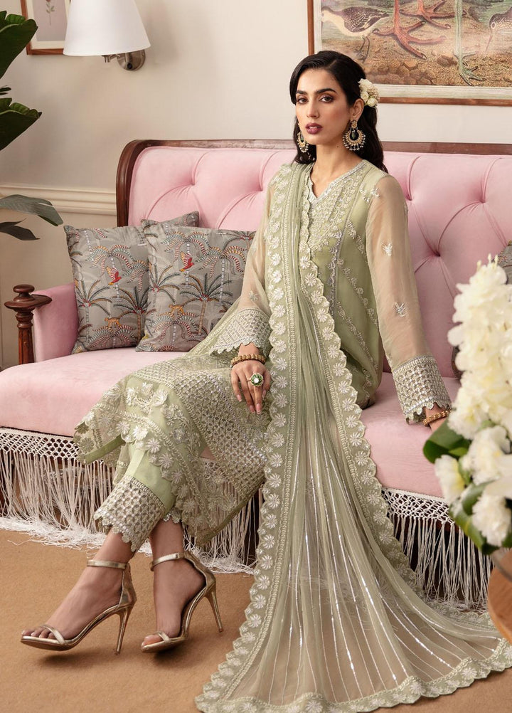 Ayzel By Afrozeh Embroidered Chiffon Suits Unstitched 3 Piece AAF24TW ADK-V1-03 Selina - Luxury Collection