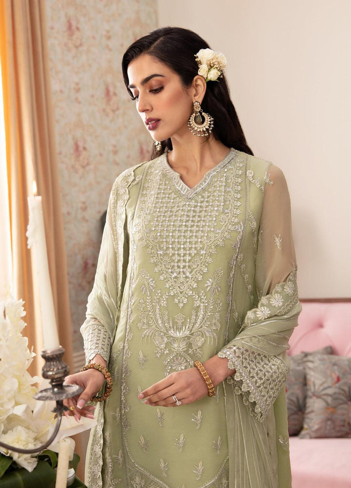 Ayzel By Afrozeh Embroidered Chiffon Suits Unstitched 3 Piece AAF24TW ADK-V1-03 Selina - Luxury Collection