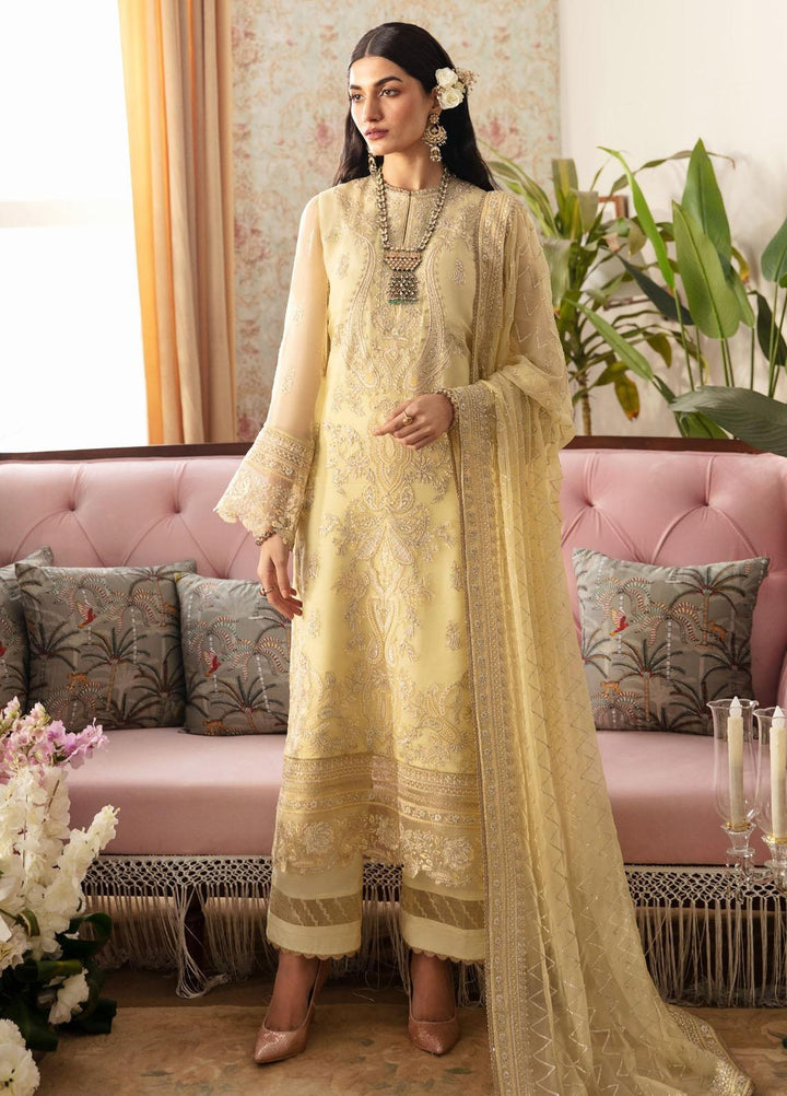 Ayzel By Afrozeh Embroidered Chiffon Suits Unstitched 3 Piece AAF24TW ADK-V1-04 Malva - Luxury Collection