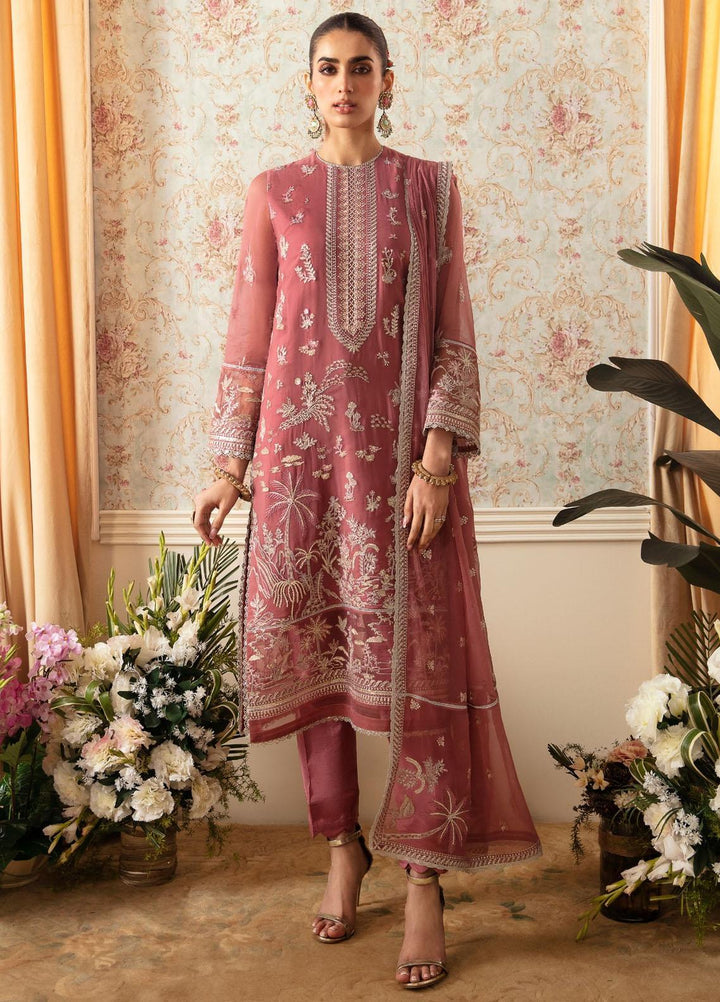 Ayzel By Afrozeh Embroidered Chiffon Suits Unstitched 3 Piece AAF24TW ADK-V1-05 Rosalie - Luxury Collection
