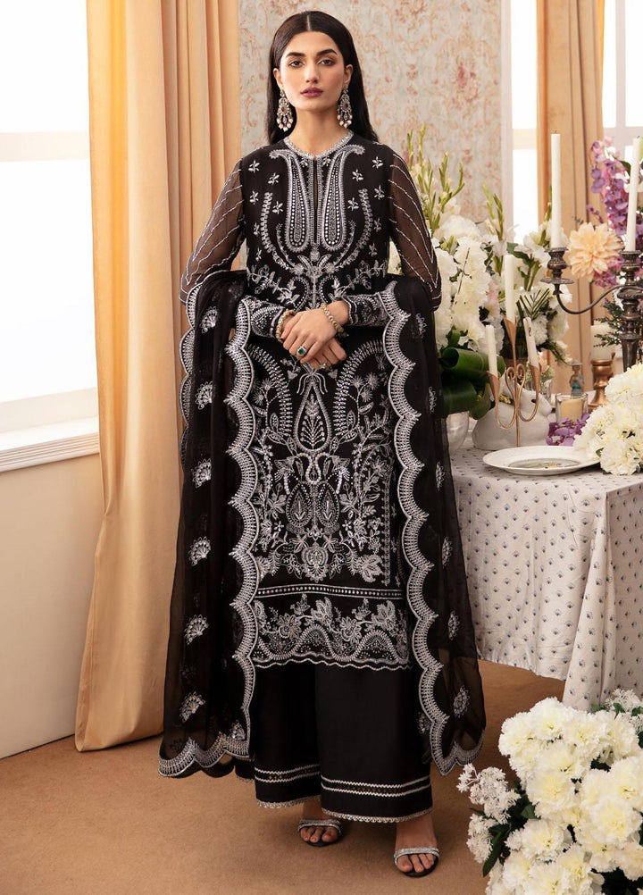 Ayzel By Afrozeh Embroidered Chiffon Suits Unstitched 3 Piece AAF24TW ADK-V1-06 Esme - Luxury Collection