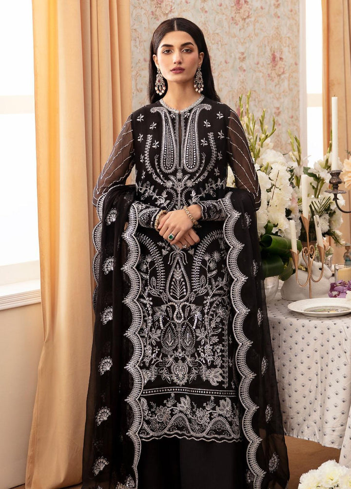 Ayzel By Afrozeh Embroidered Chiffon Suits Unstitched 3 Piece AAF24TW ADK-V1-06 Esme - Luxury Collection