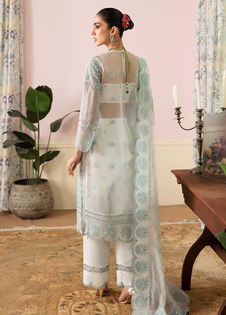 Ayzel By Afrozeh Embroidered Organza Suits Unstitched 3 Piece AAF24TW ADK-V1-07 Viana - Luxury Collection