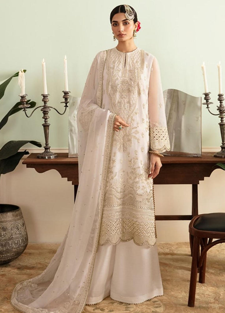 Ayzel By Afrozeh Embroidered Chiffon Suits Unstitched 3 Piece AAF24TW ADK-V1-09 Opal - Luxury Collection