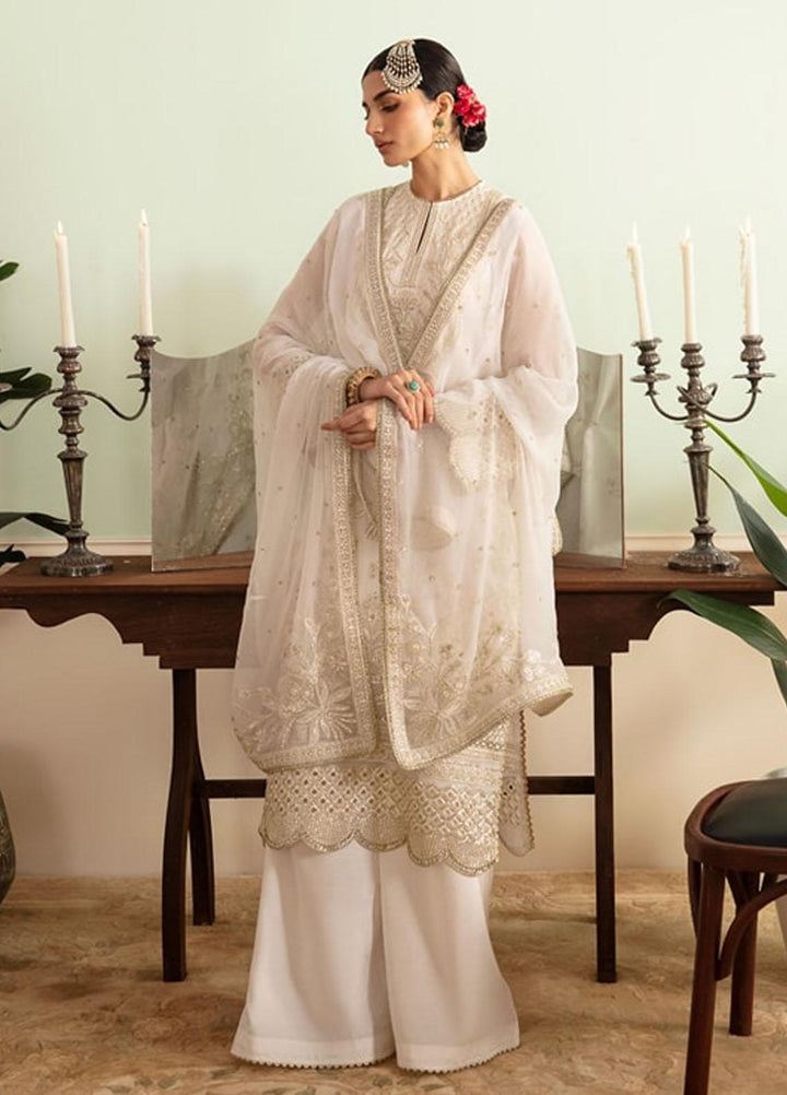 Ayzel By Afrozeh Embroidered Chiffon Suits Unstitched 3 Piece AAF24TW ADK-V1-09 Opal - Luxury Collection