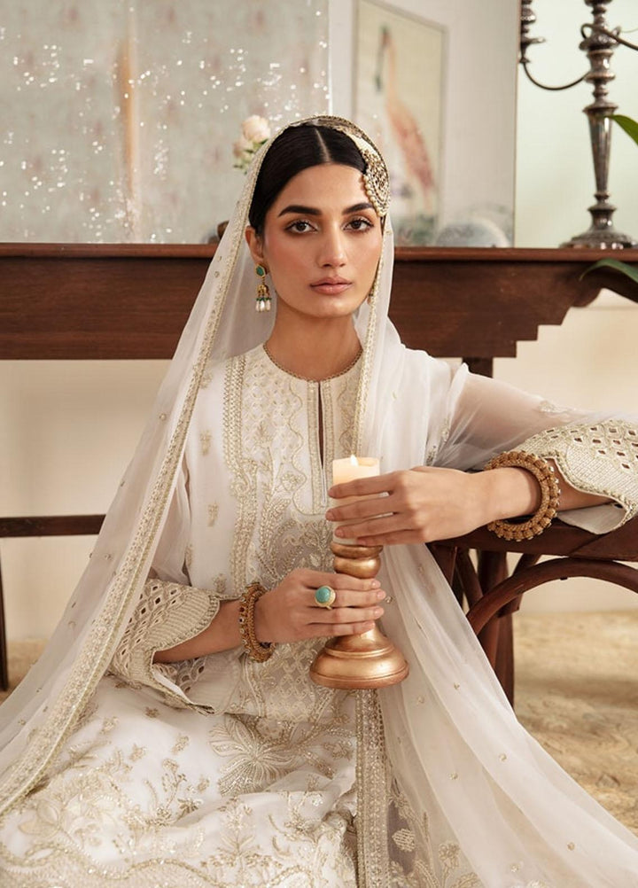 Ayzel By Afrozeh Embroidered Chiffon Suits Unstitched 3 Piece AAF24TW ADK-V1-09 Opal - Luxury Collection