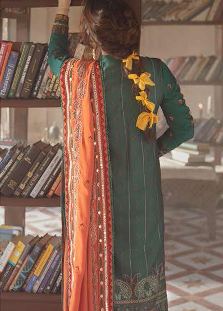 Azal by Cross Stitch Embroidered Cotton Satin Suits Unstitched 3 Piece CS21AS 07 SOZAN KARI - Winter Collection