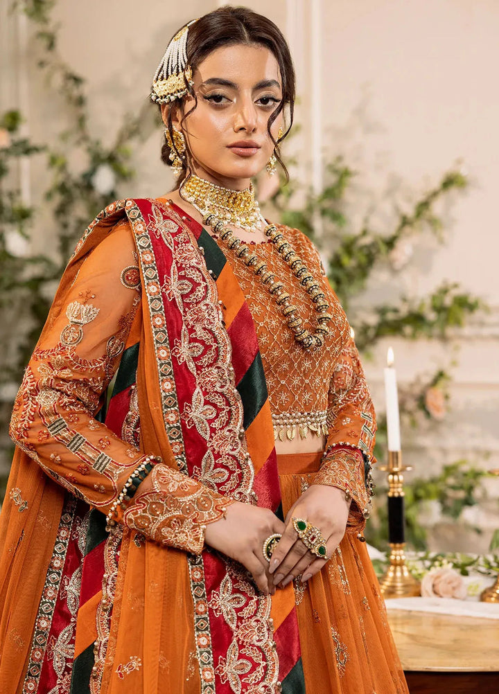 Azalea By House of Nawab Embroidered Net Suit Unstitched 3 Piece HON24A D-01 Mahi - Formal Collection