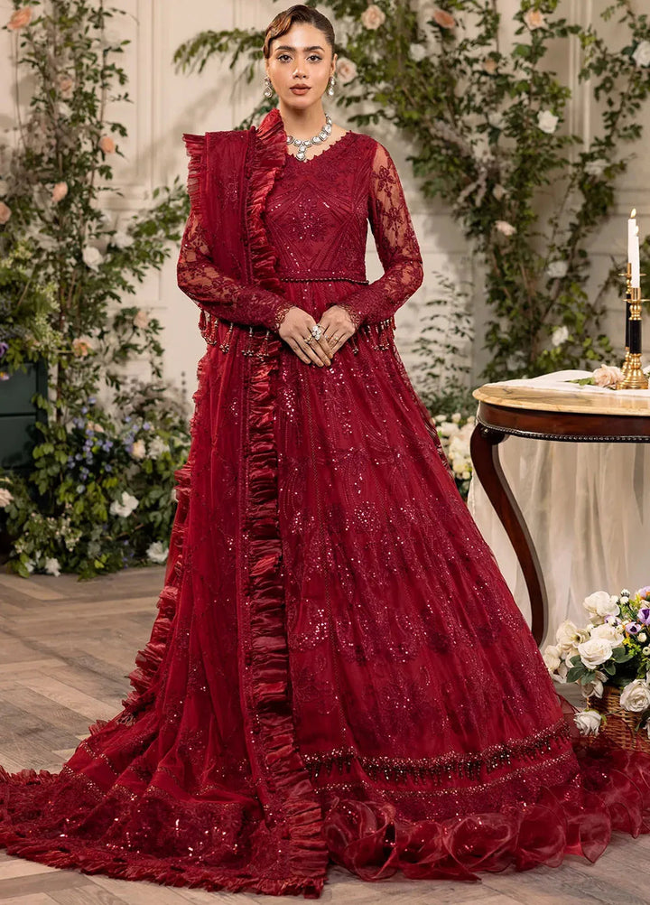 Azalea By House of Nawab Embroidered Net Suit Unstitched 3 Piece HON24A D-03 Diba - Formal Collection