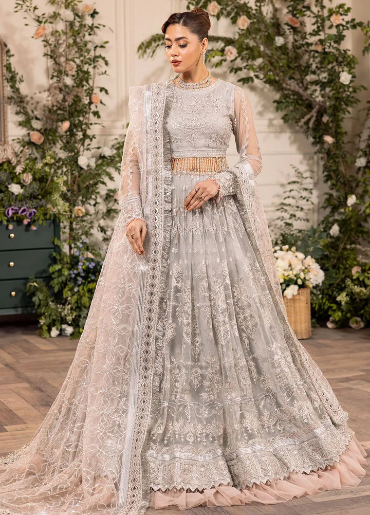 Azalea By House of Nawab Embroidered Net Suit Unstitched 3 Piece HON24A D-05 Farshi - Formal Collection