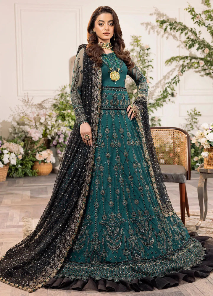 Azalea By House of Nawab Embroidered Net Suit Unstitched 3 Piece HON24A D-06 Daarvi - Formal Collection
