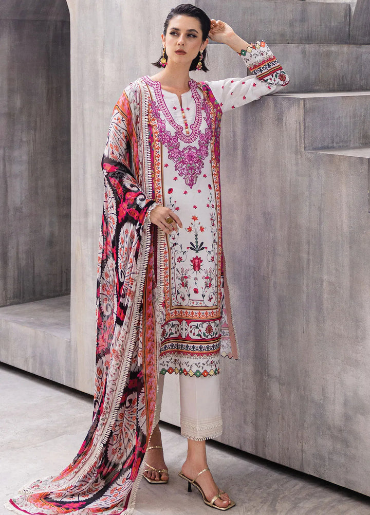 Azalea by Roheenaz Printed Lawn Suit Unstitched 3 Piece RNZ24A Marigold Meadows RNZ-01A - Summer Collection