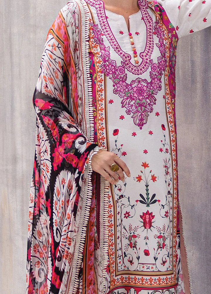 Azalea by Roheenaz Printed Lawn Suit Unstitched 3 Piece RNZ24A Marigold Meadows RNZ-01A - Summer Collection