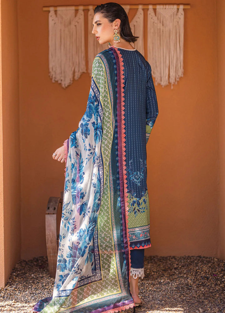 Azalea by Roheenaz Printed Lawn Suit Unstitched 3 Piece RNZ24A Mirage Mesh RNZ-07B - Summer Collection
