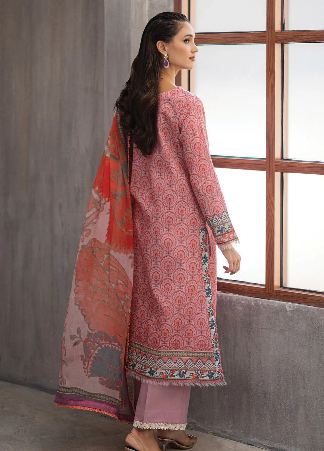 Azalea by Roheenaz Printed Lawn Suit Unstitched 3 Piece RNZ24A Sunset Serenade RNZ-03B - Summer Collection