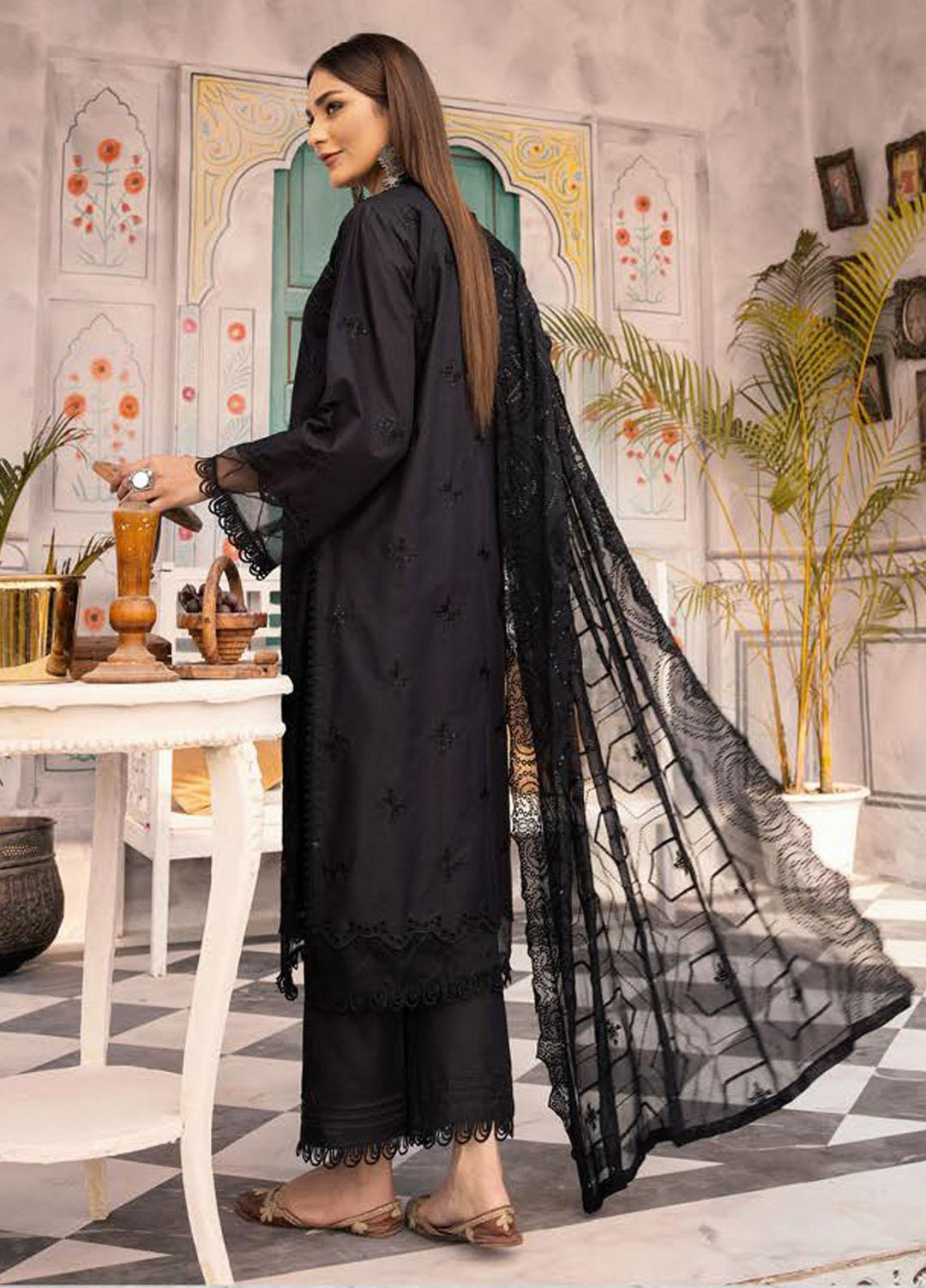 Azure By Aalaya Embroidered Lawn Suits Unstitched 3 Piece ALY23A D-1 - Summer Collection