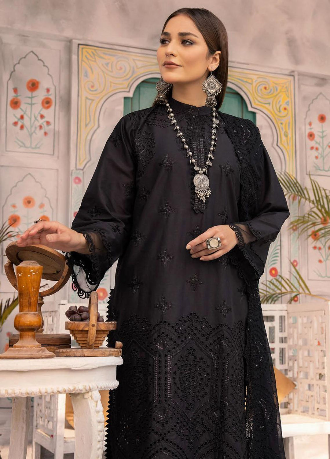 Azure By Aalaya Embroidered Lawn Suits Unstitched 3 Piece ALY23A D-1 - Summer Collection