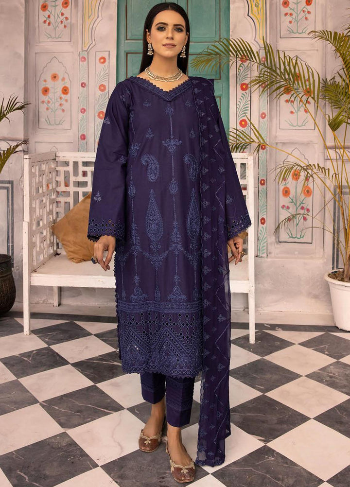 Azure By Aalaya Embroidered Lawn Suits Unstitched 3 Piece ALY23A D-10 - Summer Collection