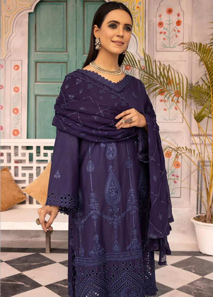Azure By Aalaya Embroidered Lawn Suits Unstitched 3 Piece ALY23A D-10 - Summer Collection